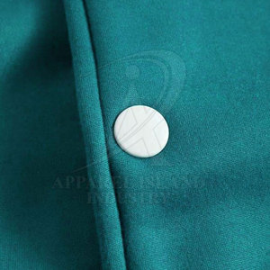 Chaqueta Letterman para hombre de color sólido de nuevo diseño con cuello levantado y logotipo frontal poliéster/algodón cálido ropa de calle de invierno para hombre - Product Image 3