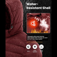 Vestes matelassées légères en toile pour hommes, résistantes à l'eau, avec capuche, manteau d'hiver décontracté, isolé, pour le voyage et le ski, service OEM disponible