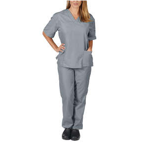 Uniformes de hospital transpirables de manga corta de Color puro, ropa de trabajo de tela suave para enfermeras, médicos de talla grande para trabajar en hospitales - Product Image 6