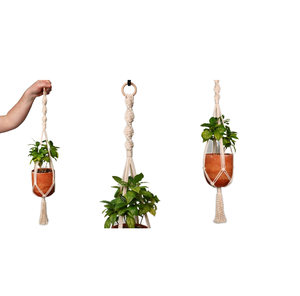 Diseño atractivo Decoración de jardín Macetas colgantes de macramé Artículos de jardín de aspecto perfecto Decoración del hogar Macetas colgantes - Product Image 5