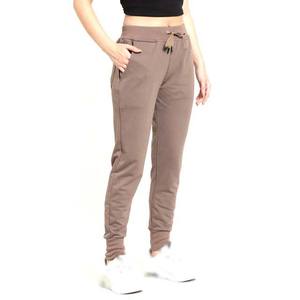 2025 hiver nouveau Design Fit Logo personnalisé pantalons de survêtement haute qualité pantalon de survêtement taille haute femmes pantalon 100% coton avec poches - Product Image 3