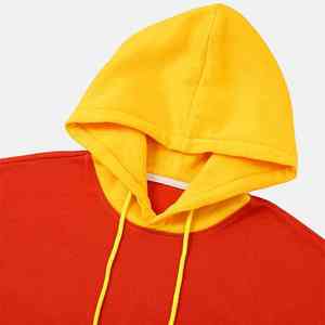 Pull à capuche pour hommes à manches longues 100% coton polaire tissu confortable Style décontracté OEM ODM Logo personnalisé approvisionnement - Product Image 4