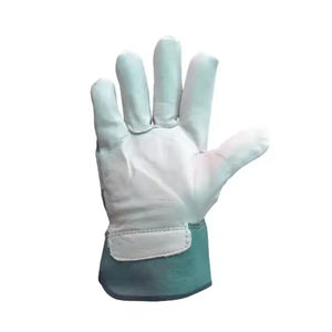 Guantes de trabajo de cuero de seguridad con logotipo personalizado a bajo precio Guantes de trabajo de cuero para hombres para seguridad de manos Guantes de cuero de la mejor protección - Product Image 5
