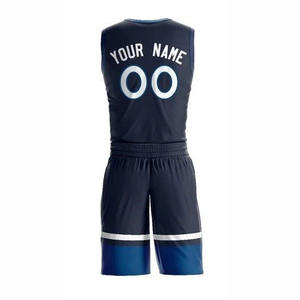 Ensembles de maillots de basket-ball réversibles imprimés par transfert thermique personnalisés, vêtements d'équipe en maille vierges, unisexe, service OEM, 100% polyester - Product Image 6