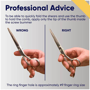 Tijeras de peluquero inoxidables profesionales OEM Precio de venta de acero inoxidable de excelente calidad Tijeras de peluquero - Product Image 3