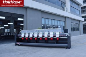 Como Tajima <span class=keywords><strong>Happy</strong></span> <span class=keywords><strong>Japan</strong></span> Máquina de bordado computarizada HoliHope 15 agujas 400*500mm Máquina de bordado de 8 cabezas para Logo Cap 3D - Product Image 3