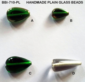 Perles de verre unies artisanales multicolores perles simples en vrac pour Bracelet collier conceptions lampe travail perles de verre unies d'Inde - Product Image 3