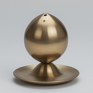 Quemador de Incienso de Latón Estilo Vintage, Diseño Artístico Moderno, Detalles Tallados Artísticos, Acabado Pulido Brillante, Aromático - Product Image 3