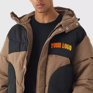 Chaquetas acolchadas térmicas para hombre con cuello alto forro suave tela a prueba de viento y núcleo aislado para clima frío - Product Image 3