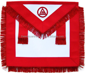 Tablier maçonnique du Rite d'York, Régalia du Chapitre de l'Arche Royale, Tablier de cérémonie maçonnique avec broderie de haute qualité, Fournitures - Product Image 2