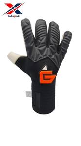 ถุงมือผู้รักษาประตูคุณภาพสูง วัสดุหนัง ระบายอากาศ กันน้ำ สายรัดข้อมือปรับได้ ปิดนิ้วมือทั้งหมด ปรับแต่งได้เต็มที่ - Product Image 3