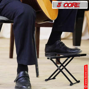 5Core Guitar Foot <b>Stool</b> <b>Height</b> <b>Adjustable</b> Folding Leg Rest Classical Footrest - Product Image 2