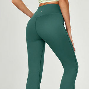 Service OEM/ODM – Pantalon évasé oversize confortable et léger pour femme avec logo personnalisé et leggings de yoga amples à cordon de serrage - Product Image 5