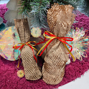 HexaCell Eco-Friendly Kraft Paper Roll Wood <b>Material</b> Pulp Wrap for <b>Protective</b> & <b>Cushioning</b> Packaging <b>Material</b> - Product Image 5