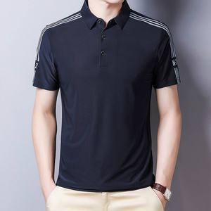 Camisetas de Polo de manga corta para hombre más vendidas Logotipo bordado personalizado de alta calidad Polos de hombre de talla grande más vendidos - Product Image 4