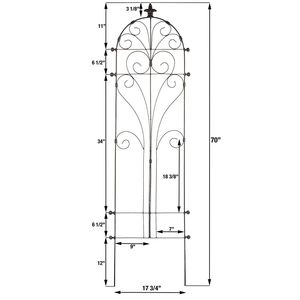 Treillis de jardin en aluminium pour arbustes grimpants, durable, revêtement poudré, structure d'aménagement extérieur, taille et couleur personnalisables - Product Image 4