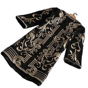 Chaqueta Bohemia para abrigo largo de alta moda hecho a mano con diseño de bordado dorado Unisex - Product Image 1