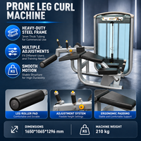 BN Factory Direct Appareil de musculation commerciale pour club de fitness : Entraîneur de flexion des jambes couchées et machine de remodelage des ischio-jambiers