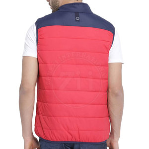 Ropa exterior de temporada de invierno para hombre, calentador de cuerpo transpirable, logotipo personalizado impreso, impermeable, poliéster, cierre de cremallera, relleno de algodón - Product Image 3