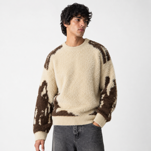 Suéter de Cachemira con Capucha Extra Grande, Cuello Redondo, Suave, Transpirable, Antiarrugas, con Forro de Lana, Ropa Casual de Invierno para Hombre - Product Image 5