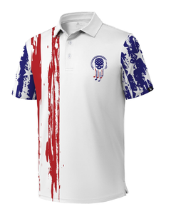 Polo en coton coupe ajustée pour homme, haut décontracté à manches courtes et respirant, polo avec logo brodé personnalisé - Product Image 1