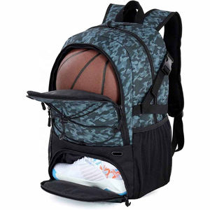 Bolsa de Malla Universal Resistente para Balones de Baloncesto con Correa para el Hombro y Bolsillos Delanteros para Entrenamiento Deportivo - Product Image 1