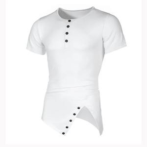 Top qualité en gros personnalisé votre marque Logo 100% coton blanc hommes T-shirt plaine décontracté hommes T-shirt surdimensionné grande taille T-SHIRT - Product Image 4