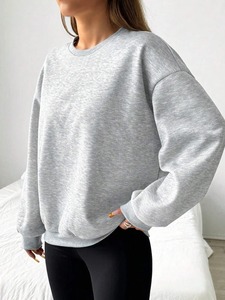 Customize Stylish <b>Organic</b> Cotton Shirts New Anti-Wrinkle Breathable Sweatshirts Premium Design Logo Hoodies for Woman - Product Image 4