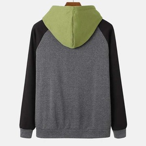 เสื้อมีฮู้ดผ้าฝ้าย100% สำหรับผู้ชายดีไซน์ตามสั่งสไตล์ลำลองสีพื้นปกมีฮู้ดสีเทาสีเขียวขายดีสำหรับฤดูหนาว2025! - Product Image 2