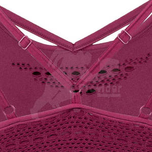 Soutien-gorge de sport respirant et écologique à soutien élevé pour femmes avec logo avant à séchage rapide Conceptions personnalisées en stock - Product Image 6