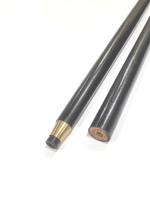 Canne de Marche Vintage à Deux Pliables avec Poignée en Laiton Argenté Élégant Bâton en Bois Noir pour les Occasions de Diwali