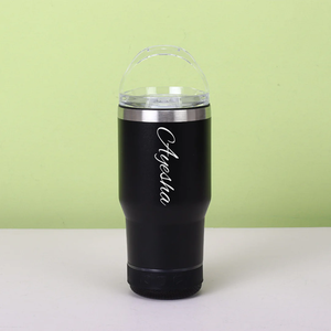 Vaso de Acero Inoxidable 2 en 1 con Pantalla de Temperatura, Altavoz Bluetooth Integrado, Carga USB para Uso en el Automóvil, para Hervir Agua, Tipo Bebedero - Product Image 1