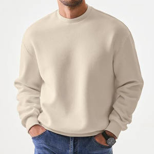 Sudadera de hombre Fleece Inside Pullover 100% Algodón Peso pesado Cuello redondo Ropa de calle Causal Hombres Sudadera - Product Image 6