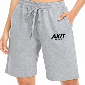 Meilleurs shorts pour femmes en coton 100% respirant, vêtements de rue d'extérieur, avec taille haute, fermeture à cordon, qualité supérieure, coupe décontractée - Product Image 1