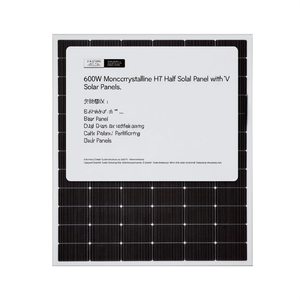 Panneau solaire monocristallin HJT demi-cellule 600W avec certificat TUV - Product Image 2