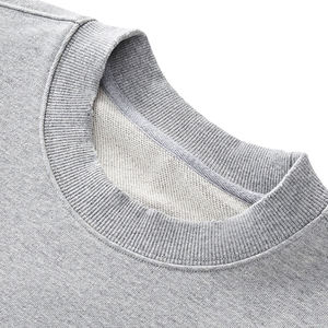 Custom <b>Women's</b> Heavyweight Fleece <b>Sweatshirt</b> 420G Round Neck Distressed Pullover with Pocket OEM ODM Wholesale Supplier - Product Image 2