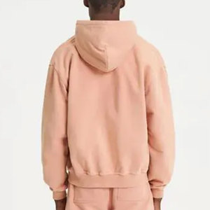 Sweat à capuche thermique d'hiver pour homme 2024, 100 % coton français, de haute qualité, coupe oversize, uni, épais, en polaire, personnalisable - Product Image 3