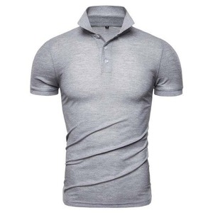 Men's Summer 100% Cotton Quick Dry <b>Business</b> Short Sleeve Knitted for Shirts Button Solid Color Customizable Tops - Product Image 6