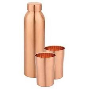 Botella de Agua Térmica Ecológica de Lujo Moderna Hecha a Mano con Tapa de Cobre para Hogar, Oficina y Exteriores, con Aislamiento de 6 Horas - Product Image 4