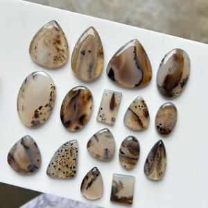 อัญมณีทรงหลวม Montana Cabochon ธรรมชาติรูปทรงต่างๆสีน้ำตาลสำหรับการทำเครื่องประดับ - Product Image 2