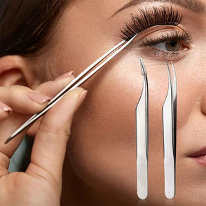 แหนบต่อขนตาปลายแหลมโค้ง 3 นิ้ว ทำจากสแตนเลส สำหรับงานเสริมสวย - Product Image 6