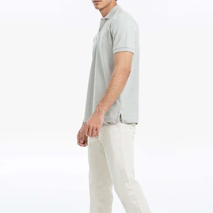 Polos lisos en blanco de alta calidad a la moda personalizados, ropa de hombre de algodón 100%, polos de Golf de talla grande, camisetas de manga corta de verano - Product Image 3