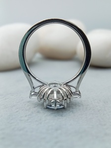 Anillo de Hip Hop de moda de oro de 10K y 18K de lujo para hombre, Baguette redondeada con diamante Natural VVS completo, traje de boda fino certificado GIA - Product Image 5