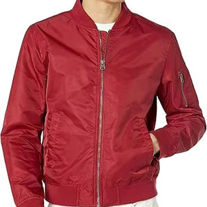 Veste d'université d'hiver pour hommes Logo personnalisé Fabricant de vêtements professionnels Tissu de laine Toile enduite Prix de gros - Product Image 1