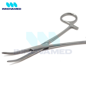 คีมล็อกคอสเคลลี่5.5โค้งสแตนเลสเครื่องมือผ่าตัดแบบแมนนวลนำกลับมาใช้ใหม่ได้ทำเอง - Product Image 2