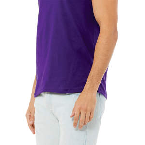 ตะเข็บด้านข้างขายปลีกพอดี100% Airlume หวีและแหวนปั่นฝ้าย32เดี่ยว4.2ออนซ์ทีมเสื้อสีม่วง Unisex ถัง - Product Image 5