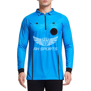 Camiseta de Árbitro de Fútbol Profesional Unisex de Alta Calidad, Manga Larga, Diseño Personalizado Deportivo, Transpirable, de Secado Rápido, Ligera y Duradera - Product Image 1