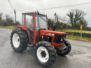 Tracteur agricole Fiat 50-66 4x4 de 1992, moteur 110 CV avec boîte de vitesses et pompe - Product Image 3