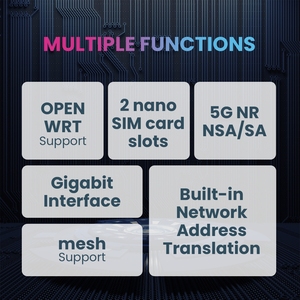 Suncomm เราเตอร์ O8 Wifi6 5G SDX75เป็นพิเศษพร้อมช่องใส่ซิมการ์ดคู่การเปลี่ยนพัดลมระบายความร้อนเราเตอร์ CPE 5G IMEI - Product Image 3