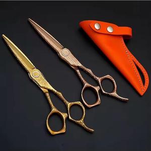 The Imperial Dragon Pro Set Ciseaux de coupe et d'amincissement en acier japonais 440C avec vis à gemme rouge - Product Image 4